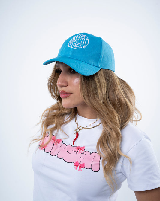 Dawsha’s blue cap