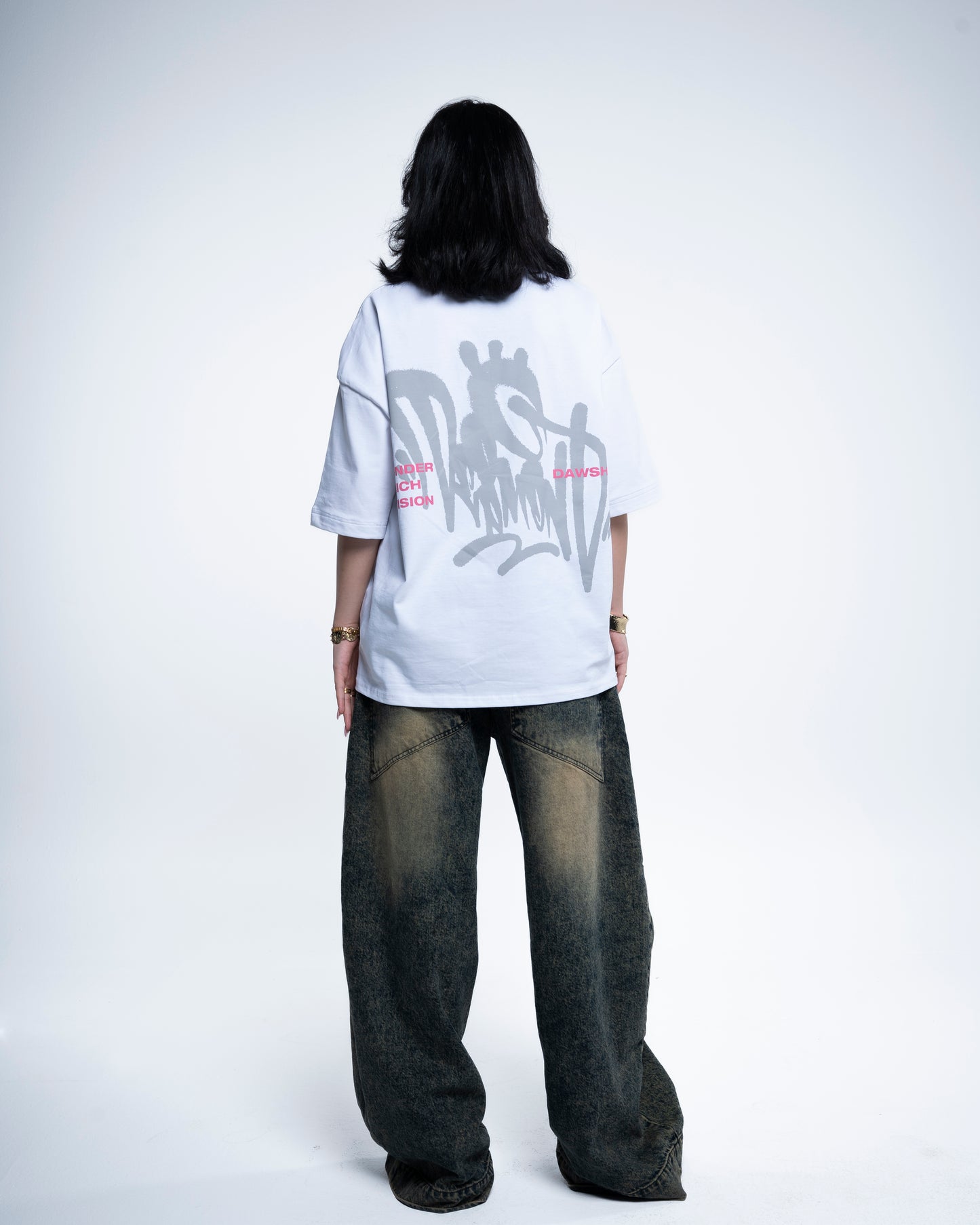 Under the luxe white tee