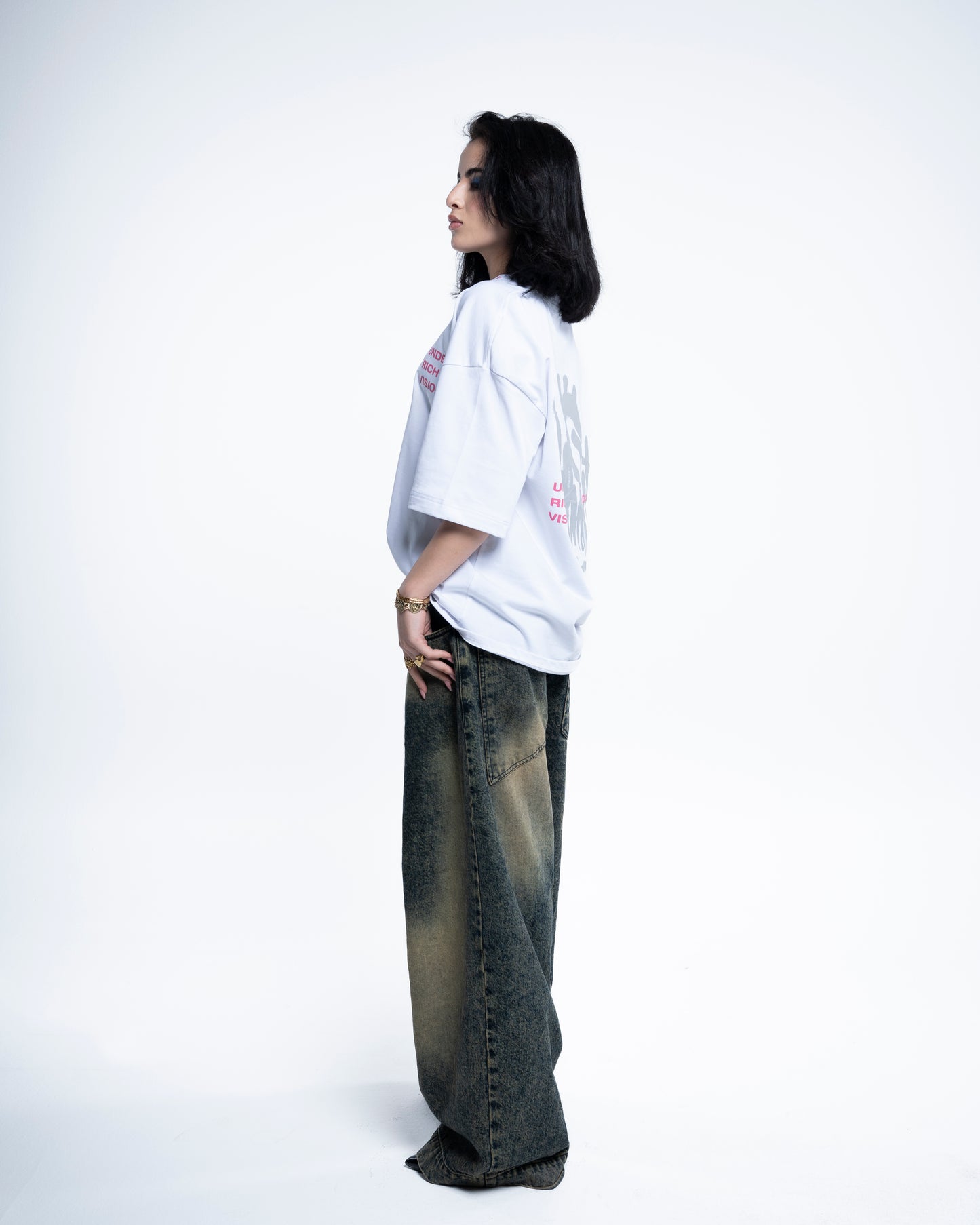 Under the luxe white tee
