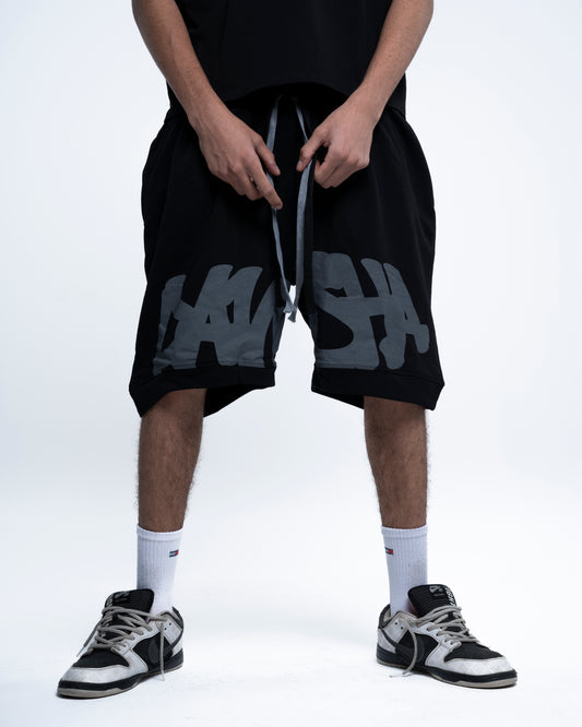 Shadow spray black shorts